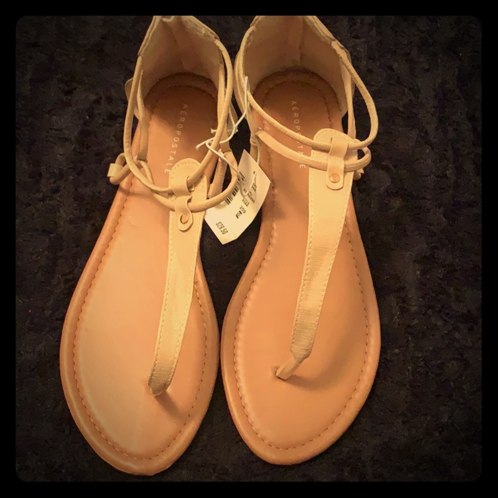 Aeropostale Cream Summer Sandals size 10